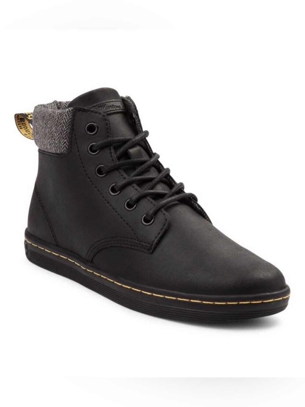 Dr Martens Air Wair Maelly Boots Black Lace Up Chuckka Leather Boot Size 6